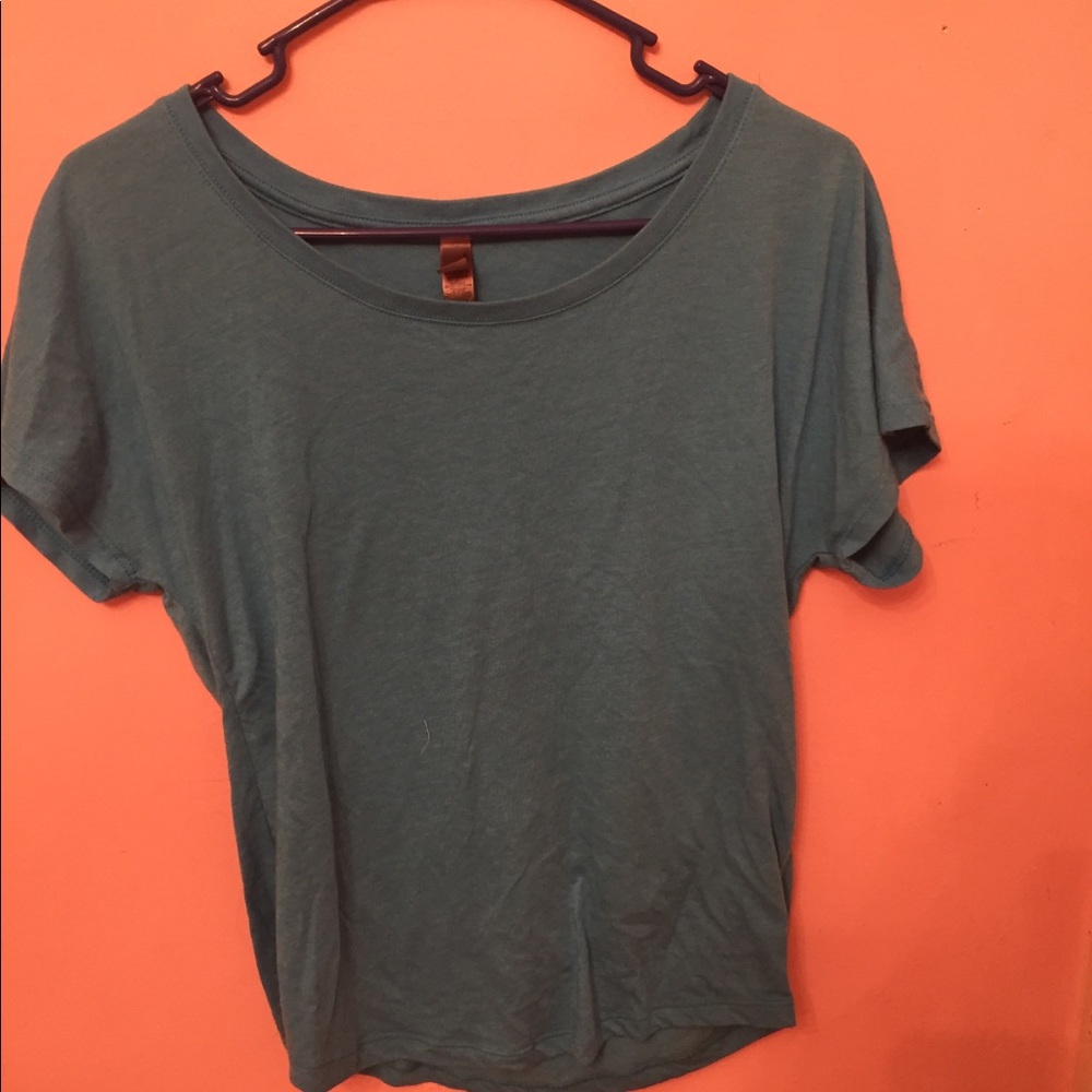 Next Level blue shirt sleeve top